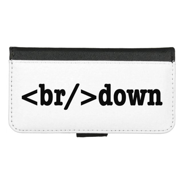 breakdown HTML Code iPhone Wallet Case (Front (Horizontal))