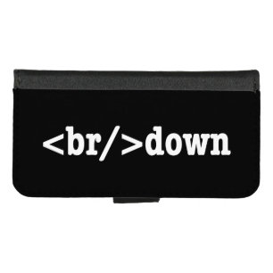 breakdown HTML Code iPhone 8/7 Wallet Case