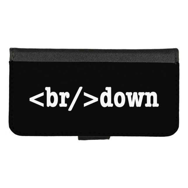 breakdown HTML Code iPhone Wallet Case (Front (Horizontal))
