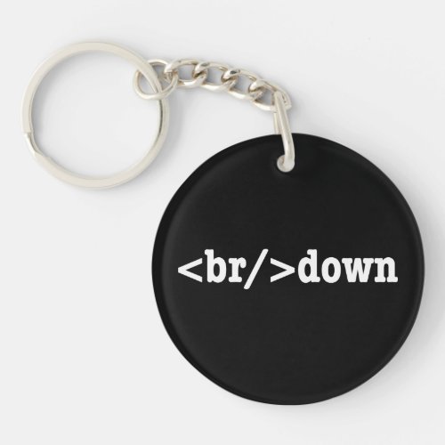 breakdown HTML Code Keychain