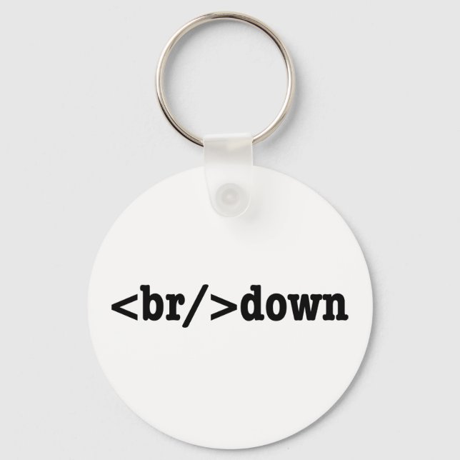 breakdown HTML Code Keychain (Front)