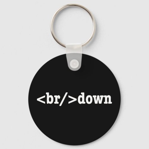 breakdown HTML Code Keychain