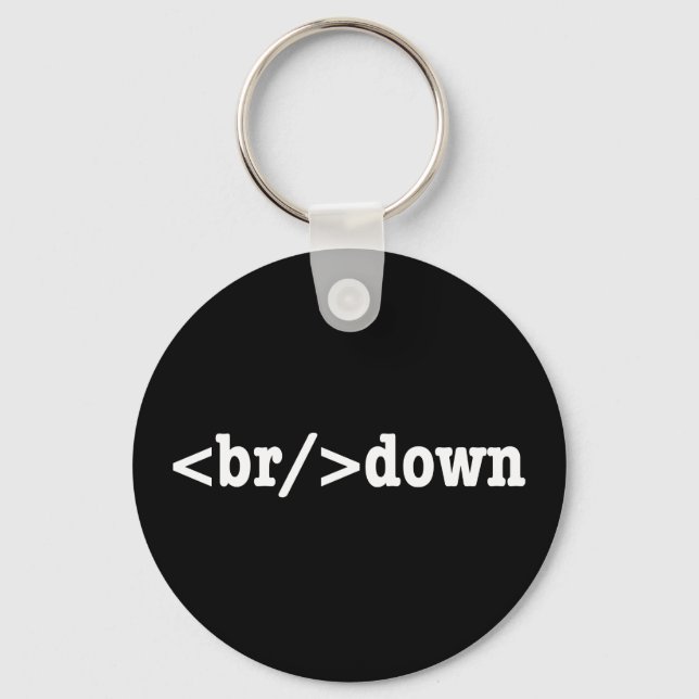 breakdown HTML Code Keychain (Front)