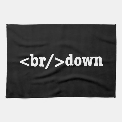 breakdown HTML Code Kitchen Towel