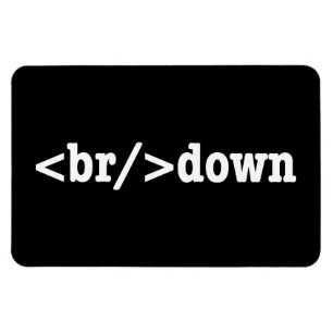 breakdown HTML Code Magnet