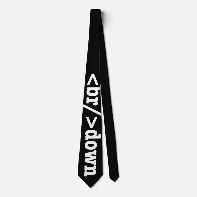 breakdown HTML Code Neck Tie (Front)