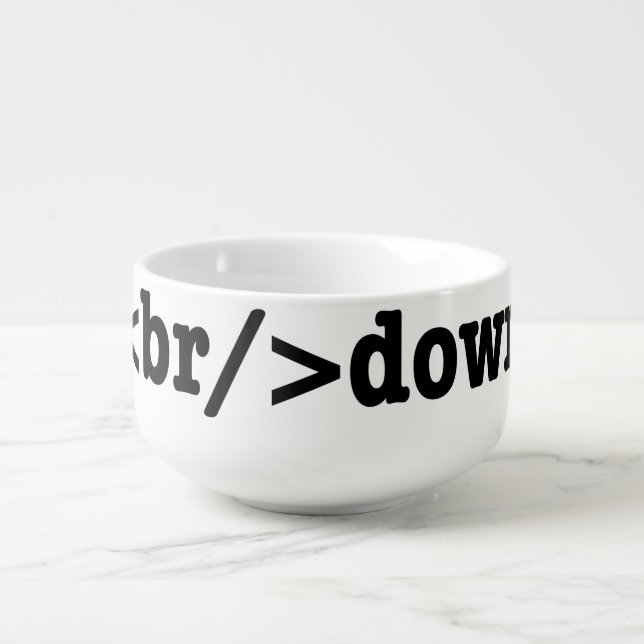 breakdown HTML Code Soup Mug (Front)