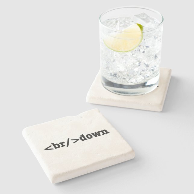 breakdown HTML Code Stone Coaster (Side)