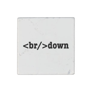 breakdown HTML Code Stone Magnet
