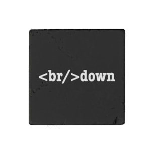 breakdown HTML Code Stone Magnet