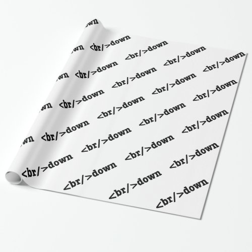 breakdown HTML Code Wrapping Paper