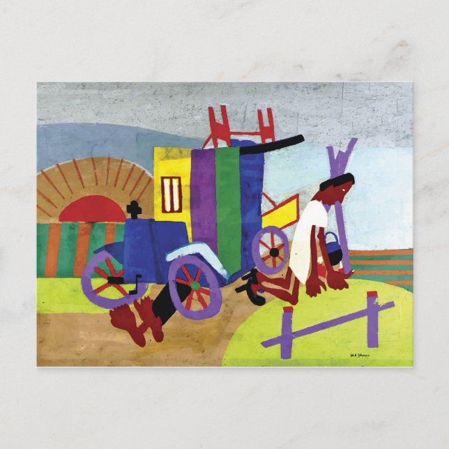 Breakdown ~ Vintage American Art Postcard (Front)