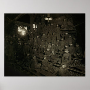 BREAKER BOYS - PENNSYLVANIA COAL MINE 1911 POSTER
