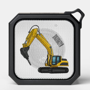 Breaker excavator cartoon illustration bluetooth speaker