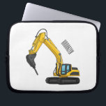 Breaker excavator cartoon illustration  laptop sleeve<br><div class="desc">Breaker excavator cartoon illustration</div>