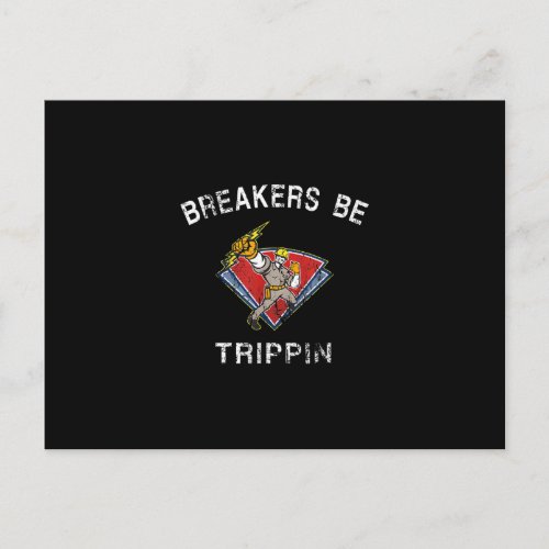 Breakers Be Trippin Electrician Hvac Humor Postcard