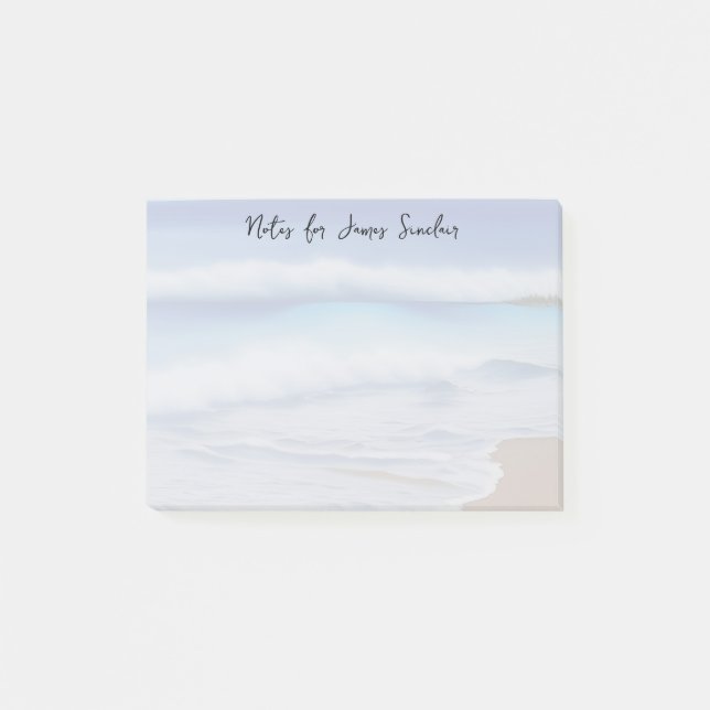 Breakers on a Sandy Beach Post-it Notes (Front)