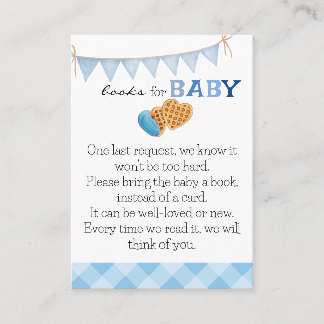Breakfast and baby Shower Enclosure Card (Front)