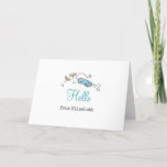 Breakfast at Tiffanys Hand Illustrated Personalize Thank You Card