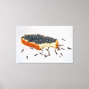 Breakfast at yoga school canvas print