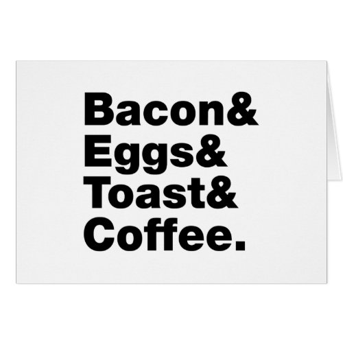 Breakfast Bacon  Eggs  Toast  Coffee