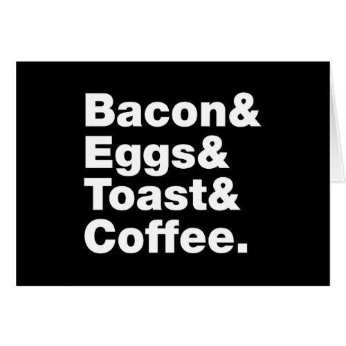 Breakfast Bacon  Eggs  Toast  Coffee