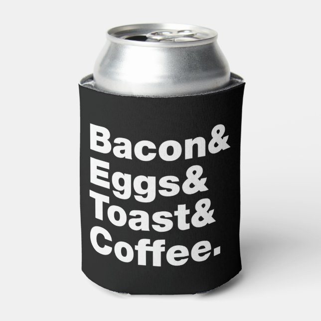 Breakfast (Bacon & Eggs & Toast & Coffee.) Can Coo Cooler (Can Front)