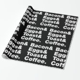 Fried Eggs and Bacon Wrapping Paper by AttireCode