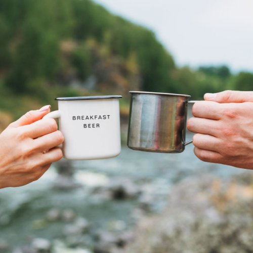 Breakfast Beer Funny Cute Trendy Quote Coffee Mug