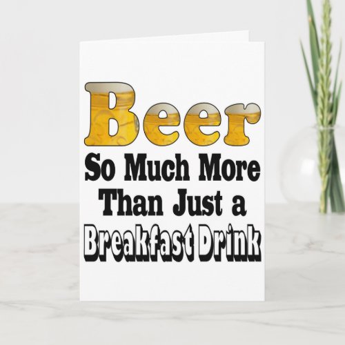 Breakfast Beer Holiday Card