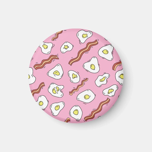 Breakfast Bonanza: Cartoon Delights Magnet (Front)