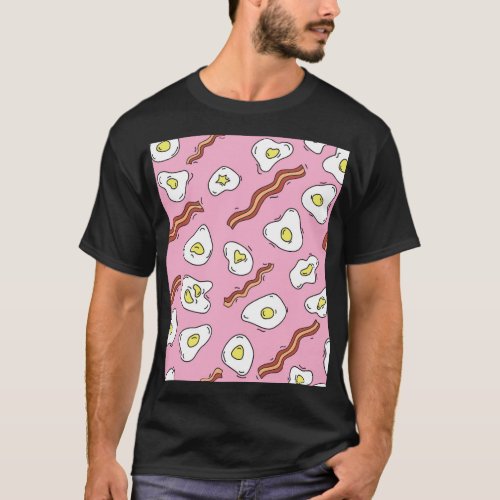 Breakfast Bonanza Cartoon Delights T_Shirt