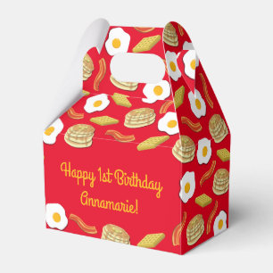 Breakfast Brunch Birthday Party Kids Favor Boxes