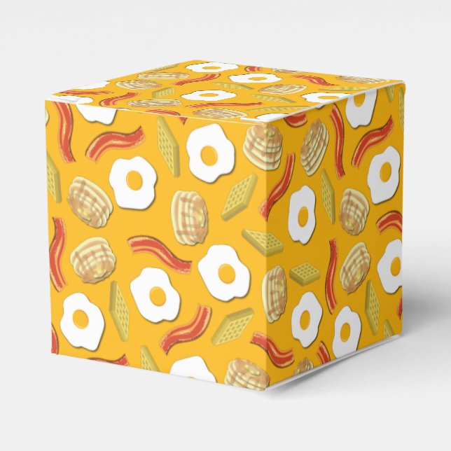 Breakfast Brunch Birthday Party Kids Favor Boxes (Front Side)