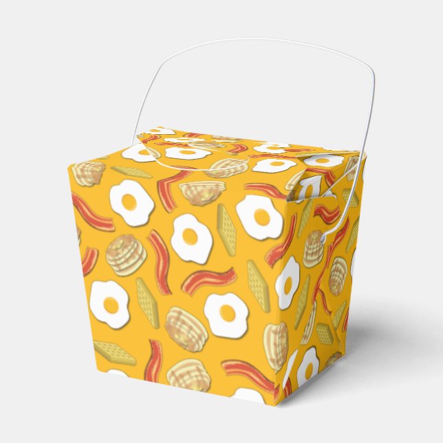 Breakfast Brunch Birthday Party Kids Favor Boxes (Front Side)