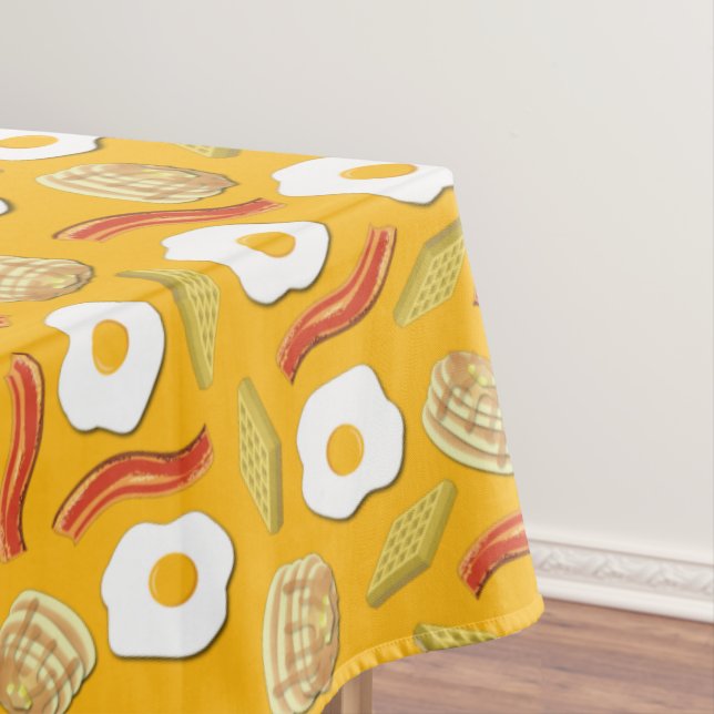 Breakfast Brunch Birthday Party Kids Tablecloth (In Situ)