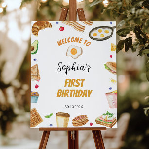 Breakfast Brunch Birthday Welcome Sign