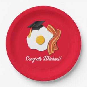 Breakfast Brunch Graduation Party Paper Plates