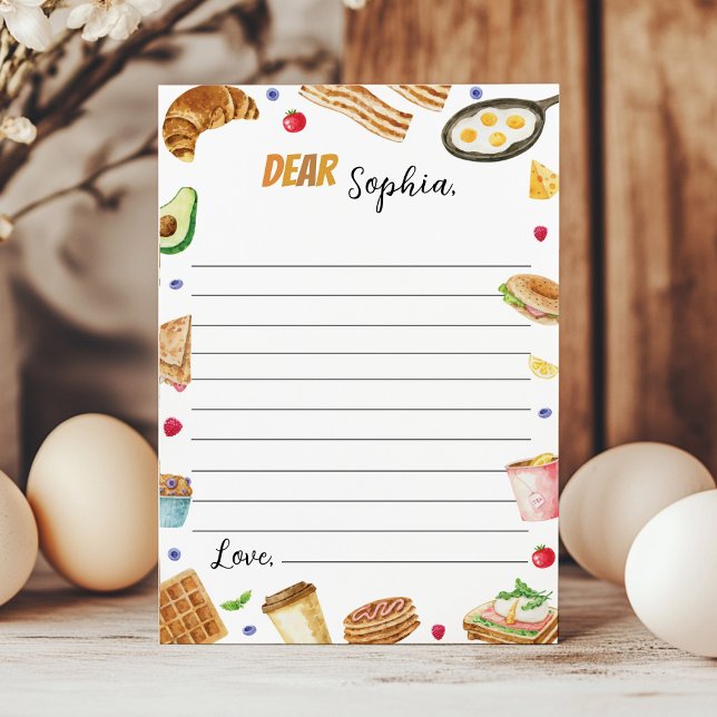Breakfast Brunch Time Capsule Note Message Card (Creator Uploaded)