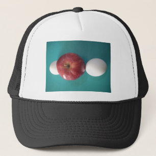 Breakfast Buddies: Two Eggs $an Apple Still Life Trucker Hat