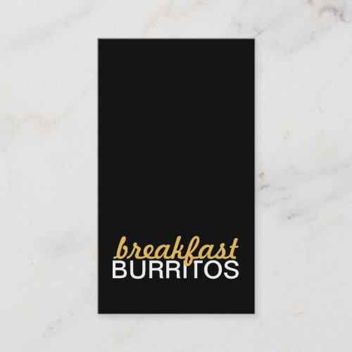 breakfast burritos punch card