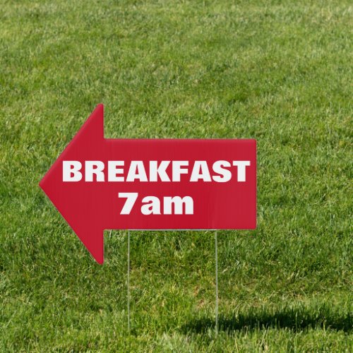 Breakfast Business Custom Outdoor Sign