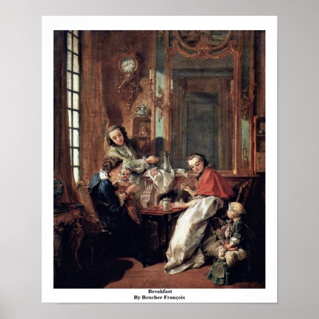 Breakfast By Boucher François Poster (Front)