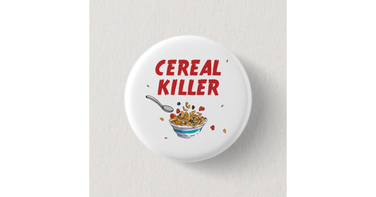 Cereal Badge Reel Cute Bowl of Cereal Breakfast Cereal Killer