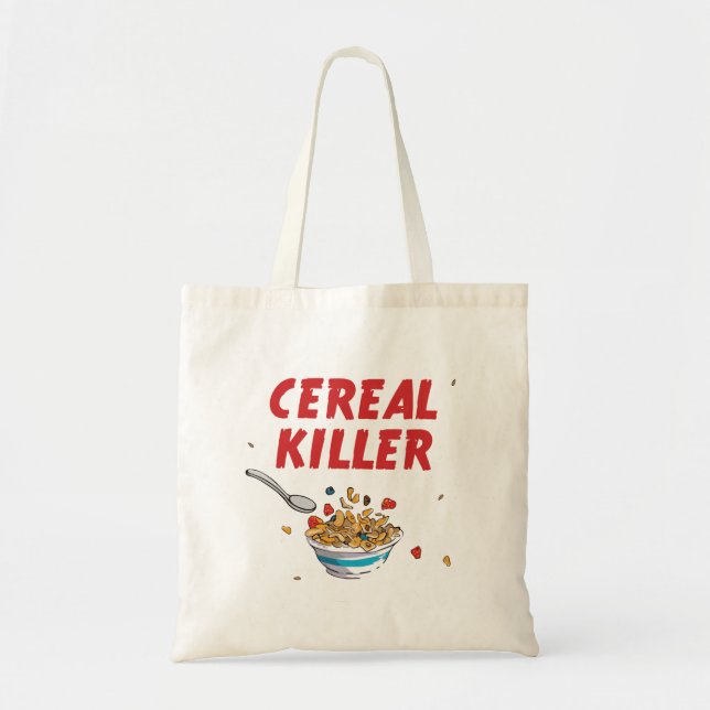 Breakfast Cereal Killer Tote Bag (Front)