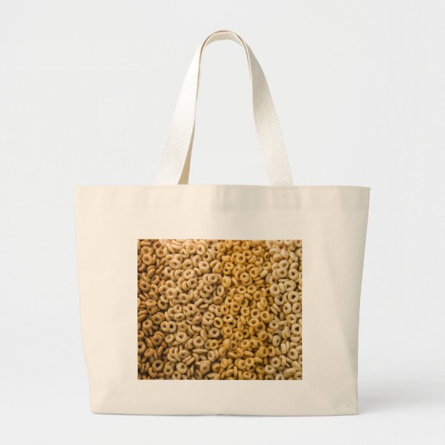 Breakfast Cereal Large Tote Bag (Front)
