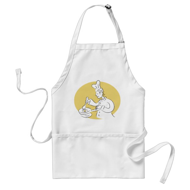 Breakfast Chef Adult Apron (Front)