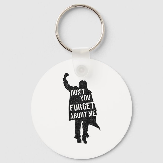 Breakfast Club Don't You Forget About Me Silhouett Keychain (Front)