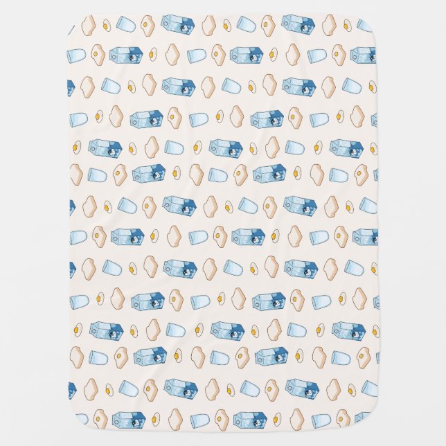 Breakfast foods (alien) baby blanket (Front)