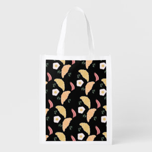 Breakfast Ham and Cilantro Eggs on a Croissant Grocery Bag